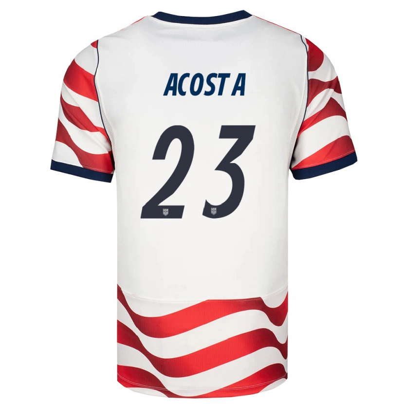 Danxen Dámské Spojené Státy Americké Kellyn Acosta #23 Červená Bílá Černá Domů Hráčské Dresy 26-28 Dres