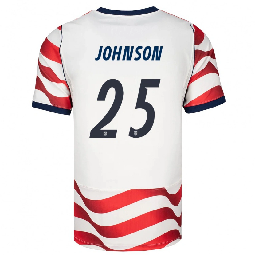 Danxen Dámské Spojené Státy Americké Sean Johnson #25 Červená Bílá Černá Domů Hráčské Dresy 26-28 Dres