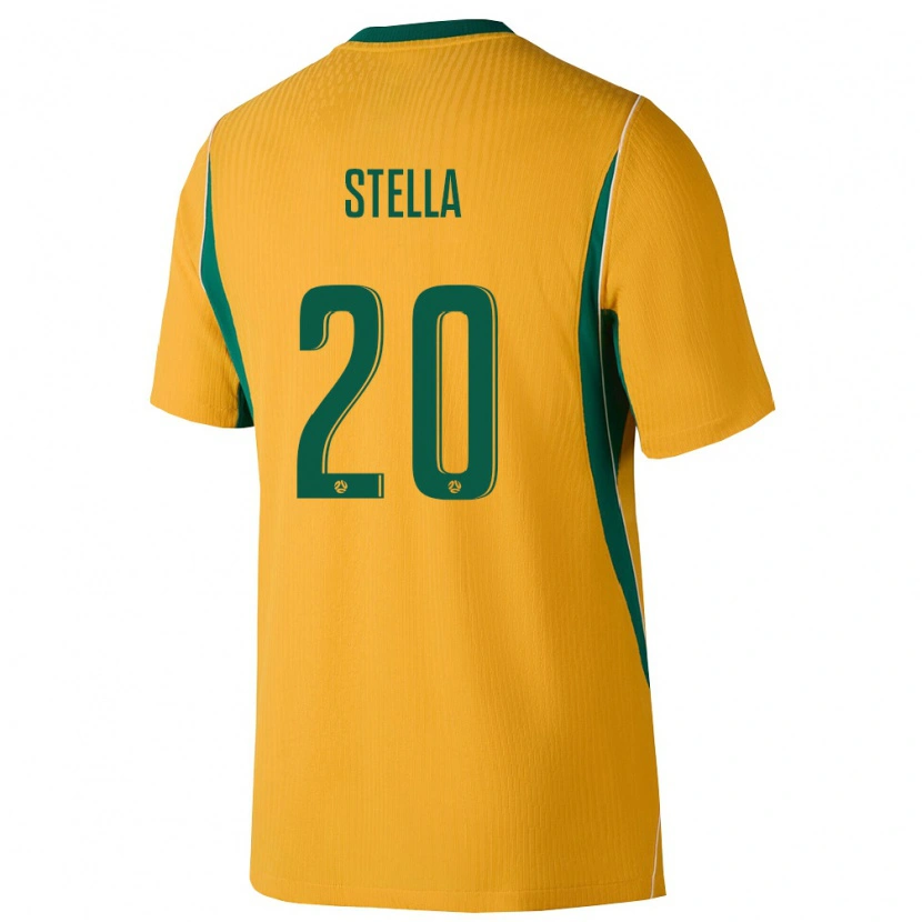Danxen Dámské Austrálie Xavier Stella #20 Žlutá Zelená Domů Hráčské Dresy 26-28 Dres