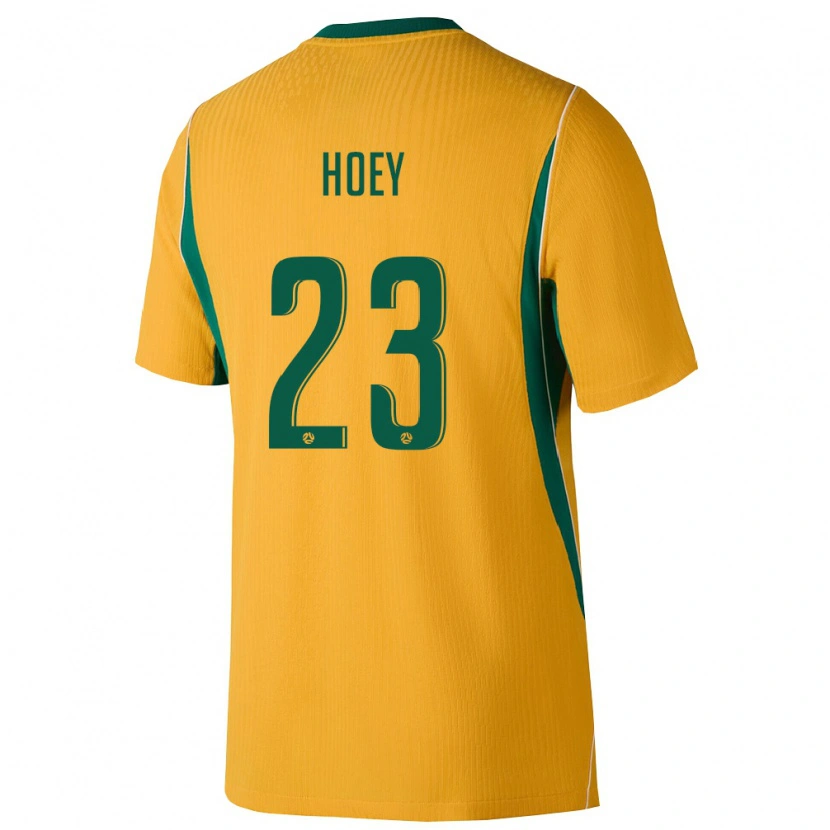 Danxen Dámské Austrálie Jesse Hoey #23 Žlutá Zelená Domů Hráčské Dresy 26-28 Dres