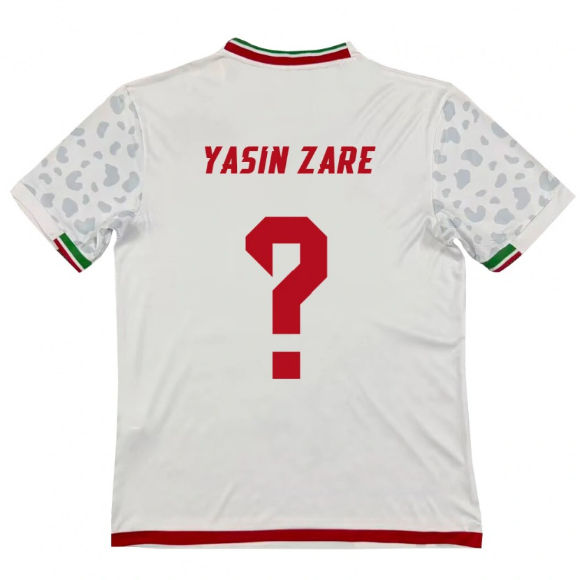 Danxen Dámské Írán Yasin Zare #0 Bílá Červená Domů Hráčské Dresy 26-28 Dres