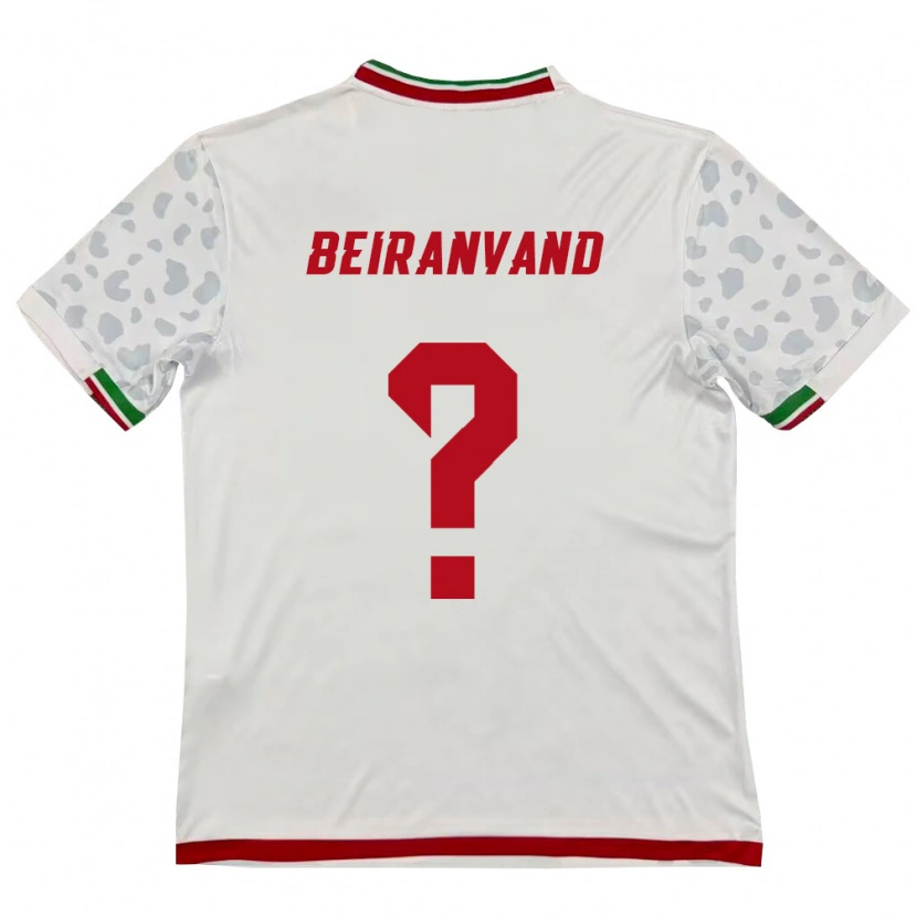 Danxen Dámské Írán Amirali Beiranvand #0 Bílá Červená Domů Hráčské Dresy 26-28 Dres