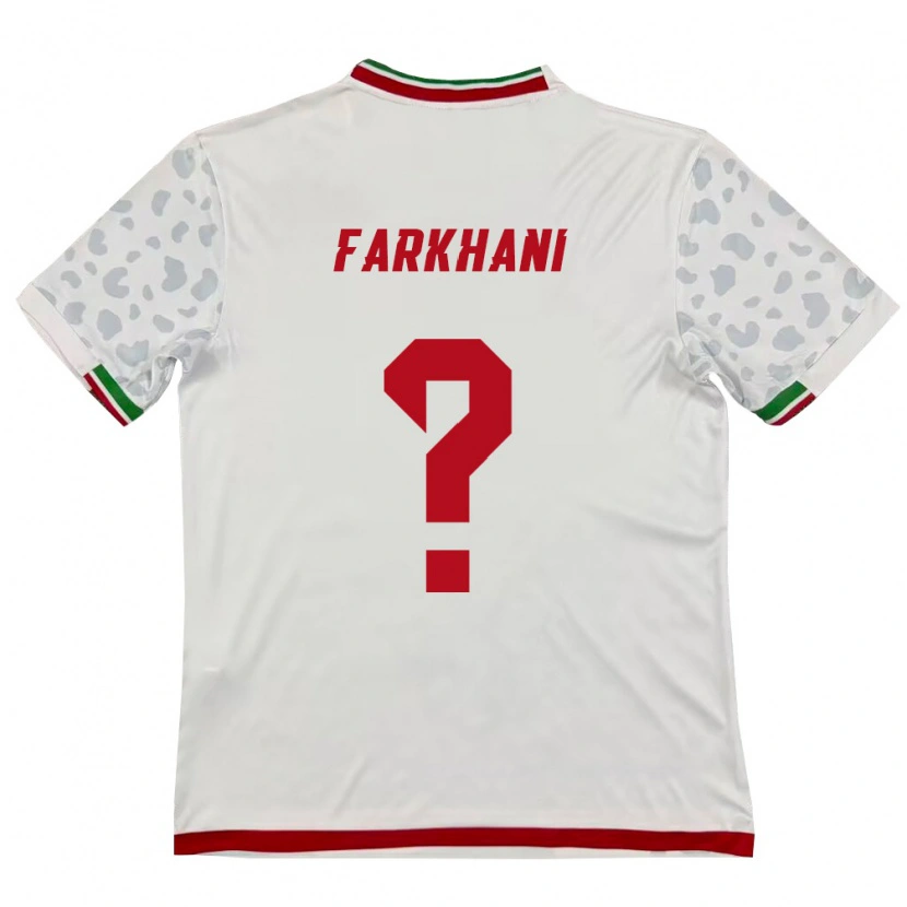 Danxen Dámské Írán Morteza Farkhani #0 Bílá Červená Domů Hráčské Dresy 26-28 Dres
