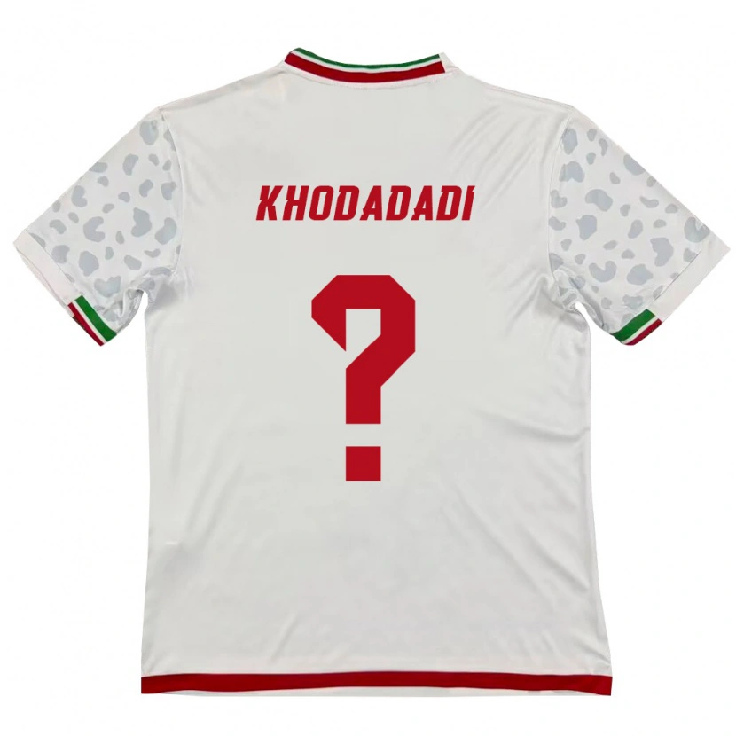 Danxen Dámské Írán Amirali Khodadadi #0 Bílá Červená Domů Hráčské Dresy 26-28 Dres