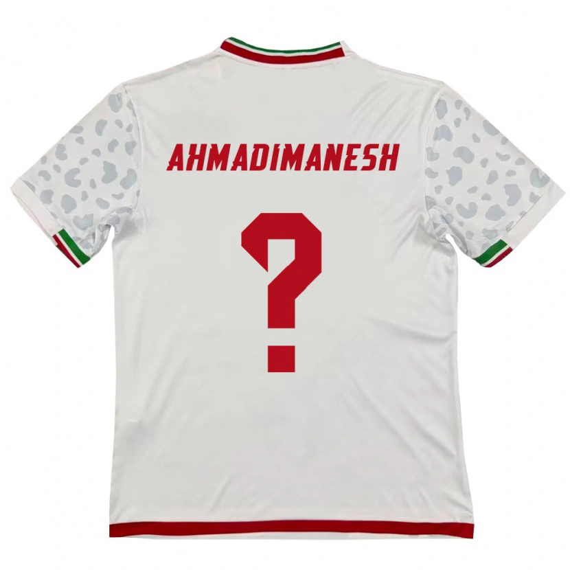 Danxen Dámské Írán Iliya Ahmadimanesh #0 Bílá Červená Domů Hráčské Dresy 26-28 Dres