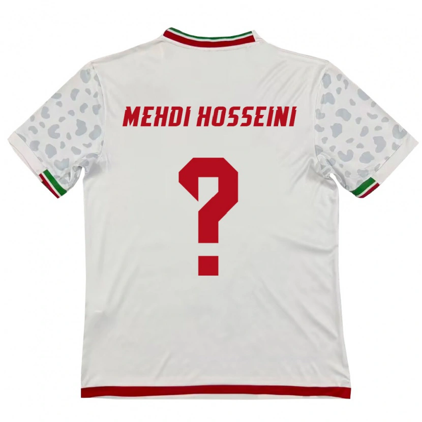 Danxen Dámské Írán Seyed Mehdi Hosseini #0 Bílá Červená Domů Hráčské Dresy 26-28 Dres