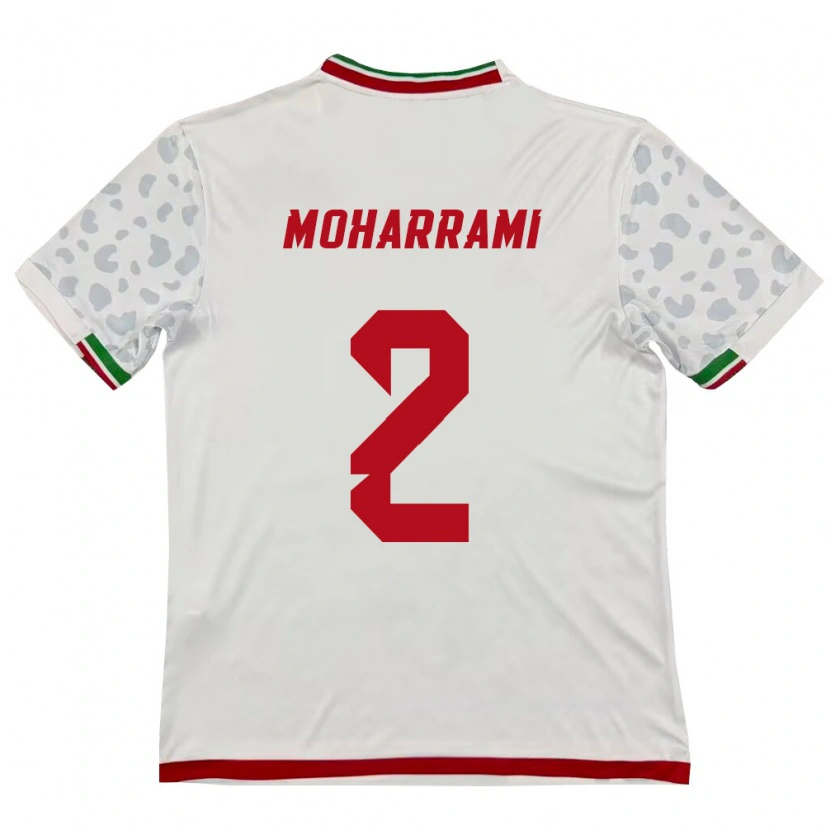 Danxen Dámské Írán Sadegh Moharrami #2 Bílá Červená Domů Hráčské Dresy 26-28 Dres
