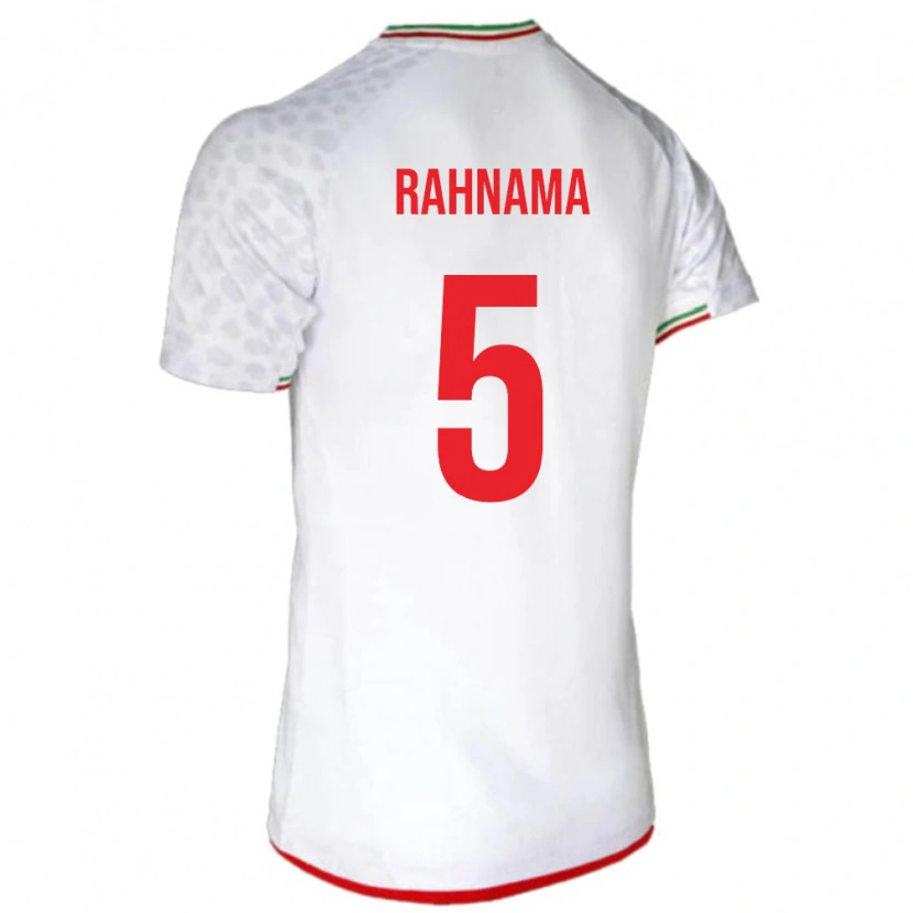 Danxen Dámské Írán Mohammadali Rahnama #5 Bílá Červená Domů Hráčské Dresy 26-28 Dres