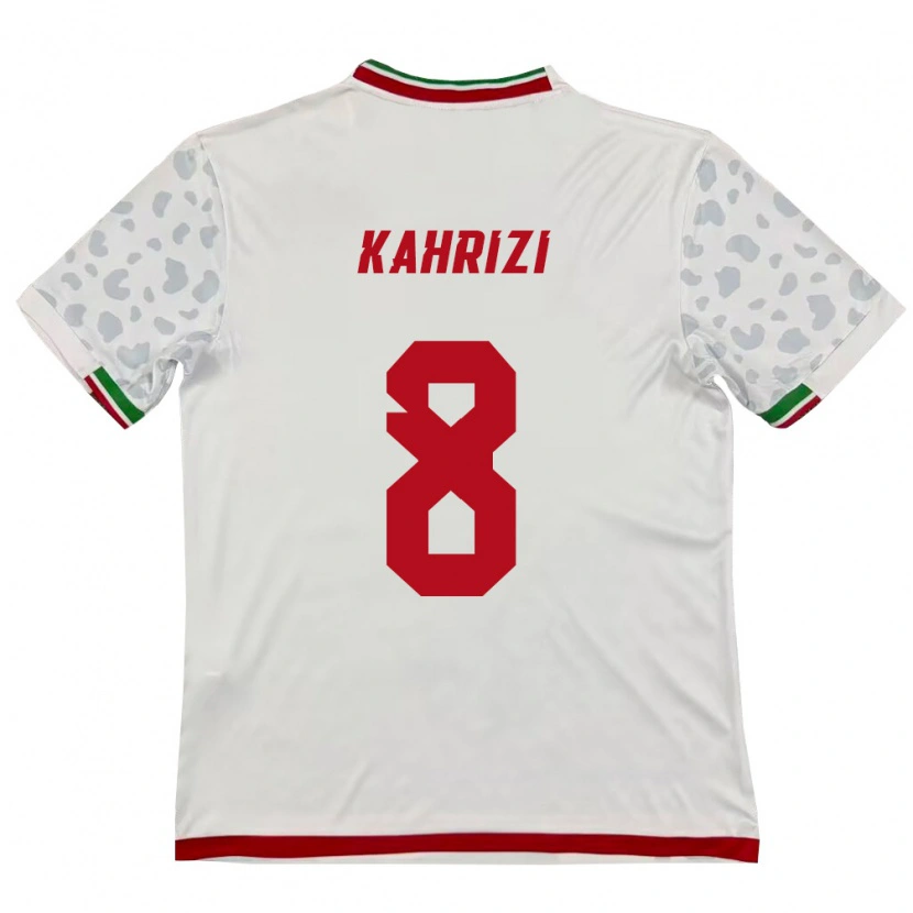 Danxen Dámské Írán Abbas Kahrizi #8 Bílá Červená Domů Hráčské Dresy 26-28 Dres