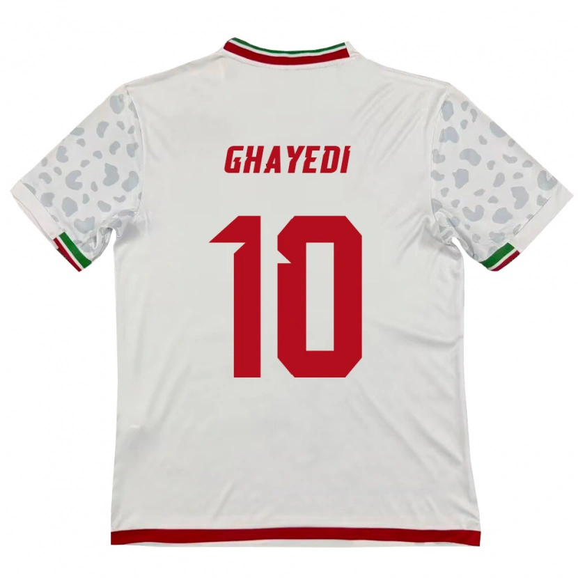 Danxen Dámské Írán Mehdi Ghayedi #10 Bílá Červená Domů Hráčské Dresy 26-28 Dres