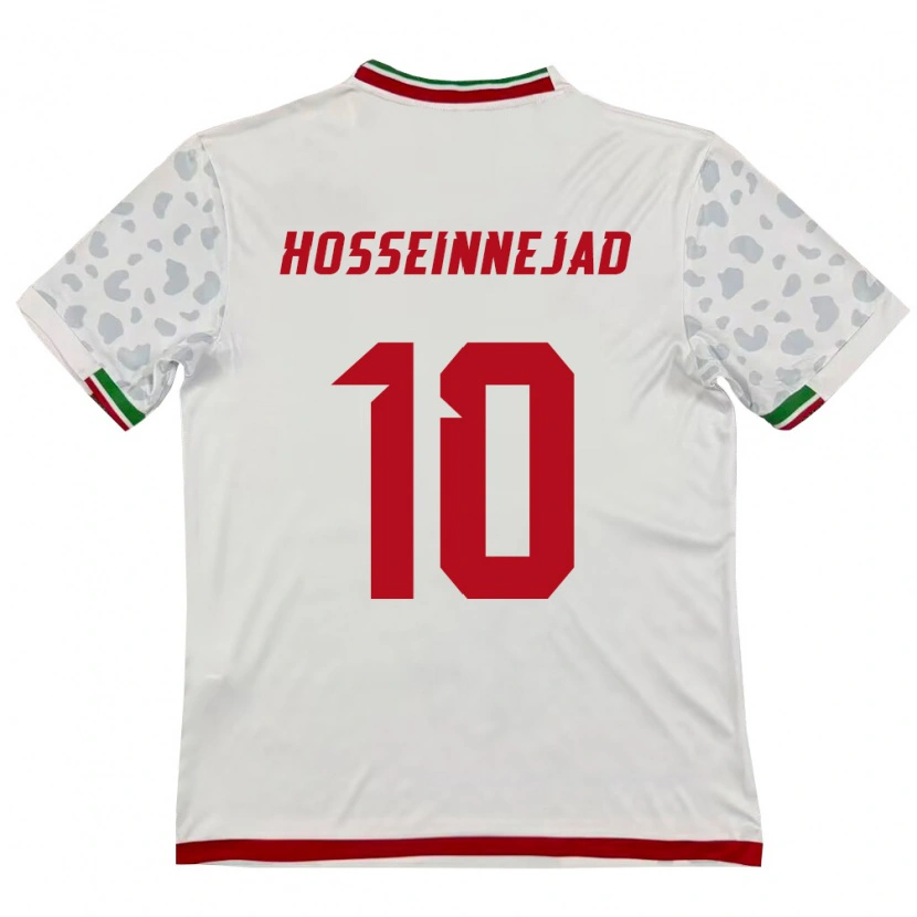Danxen Dámské Írán Mohammadjavad Hosseinnejad #10 Bílá Červená Domů Hráčské Dresy 26-28 Dres