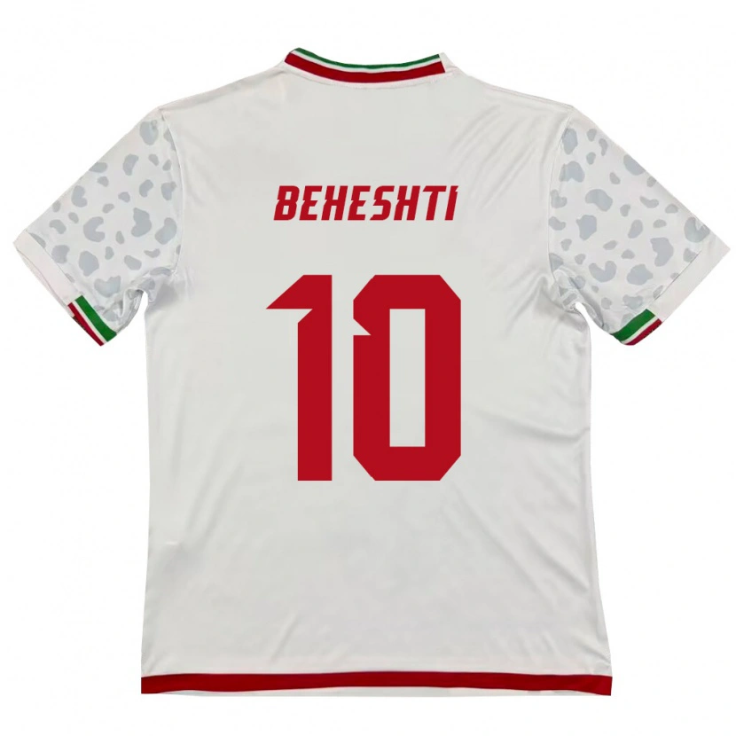 Danxen Dámské Írán Mahan Beheshti #10 Bílá Červená Domů Hráčské Dresy 26-28 Dres
