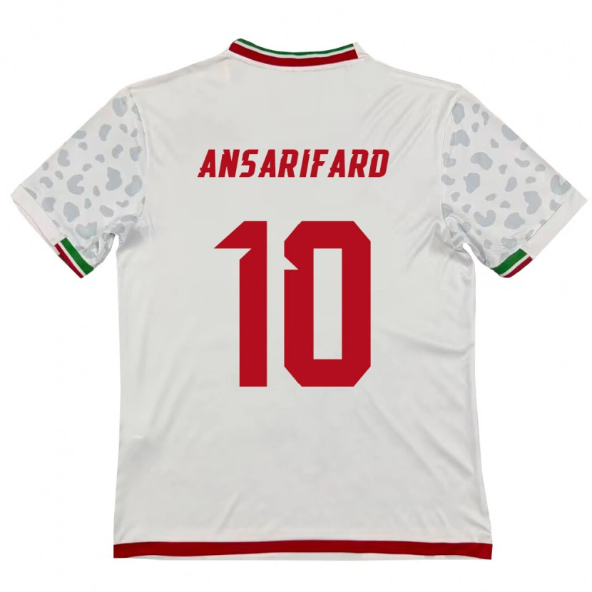 Danxen Dámské Írán Karim Ansarifard #10 Bílá Červená Domů Hráčské Dresy 26-28 Dres