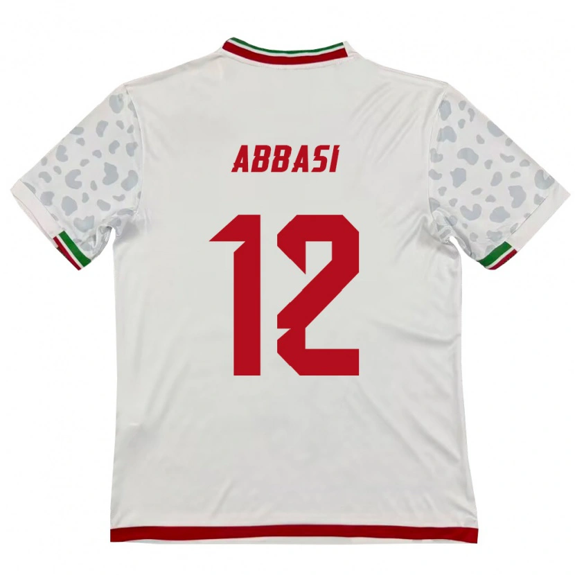 Danxen Dámské Írán Armin Abbasi #12 Bílá Červená Domů Hráčské Dresy 26-28 Dres