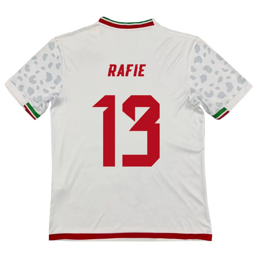 Danxen Dámské Írán Abbas Rafie #13 Bílá Červená Domů Hráčské Dresy 26-28 Dres