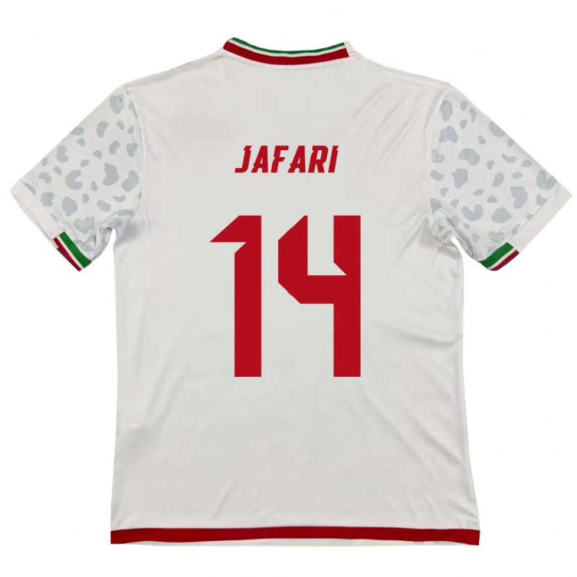 Danxen Dámské Írán Farhan Jafari #14 Bílá Červená Domů Hráčské Dresy 26-28 Dres