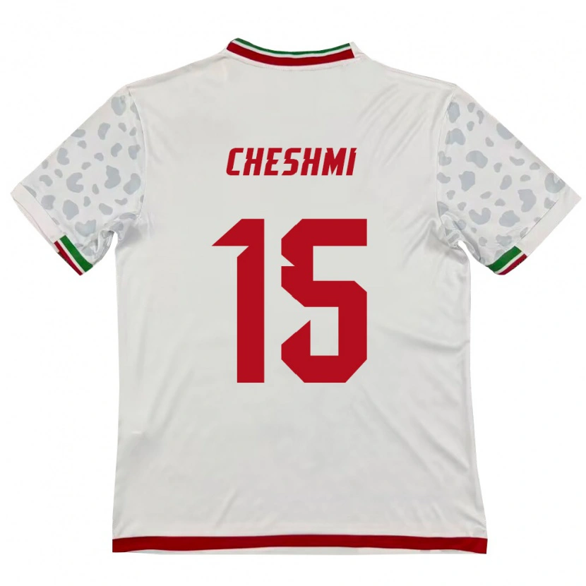 Danxen Dámské Írán Roozbeh Cheshmi #15 Bílá Červená Domů Hráčské Dresy 26-28 Dres