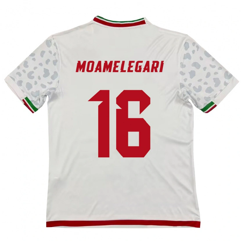 Danxen Dámské Írán Farzin Moamelegari #16 Bílá Červená Domů Hráčské Dresy 26-28 Dres