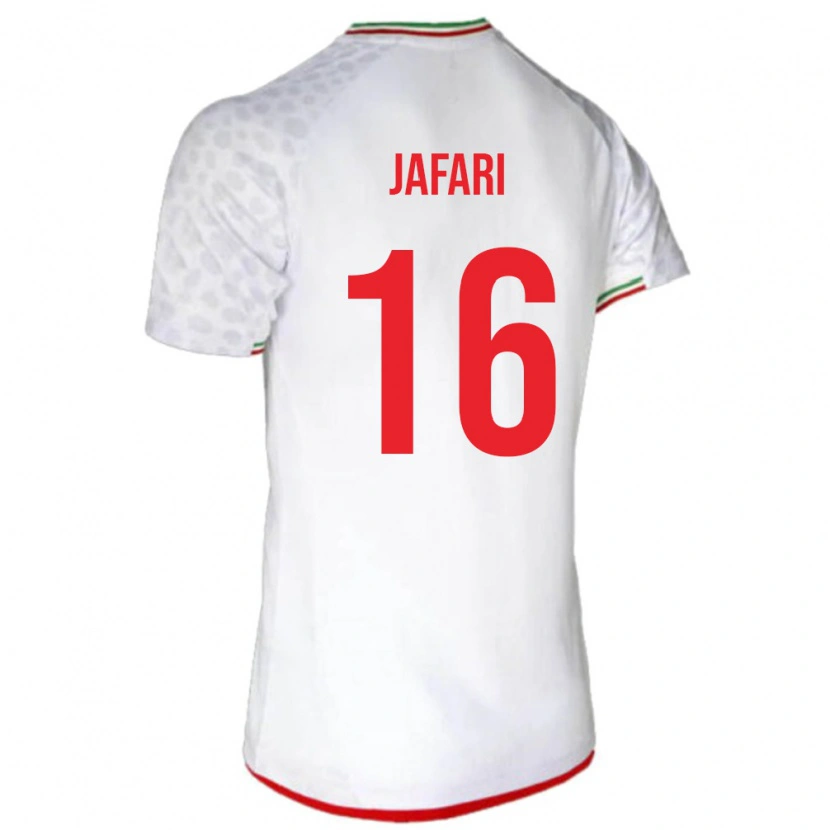 Danxen Dámské Írán Yasan Jafari #16 Bílá Červená Domů Hráčské Dresy 26-28 Dres