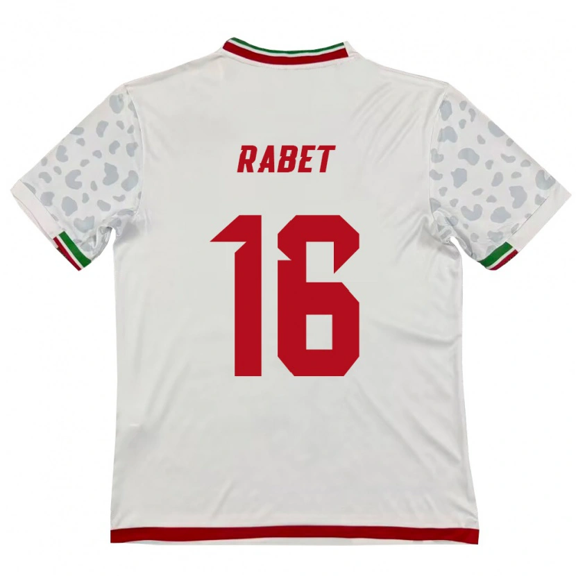 Danxen Dámské Írán Fardin Rabet #16 Bílá Červená Domů Hráčské Dresy 26-28 Dres