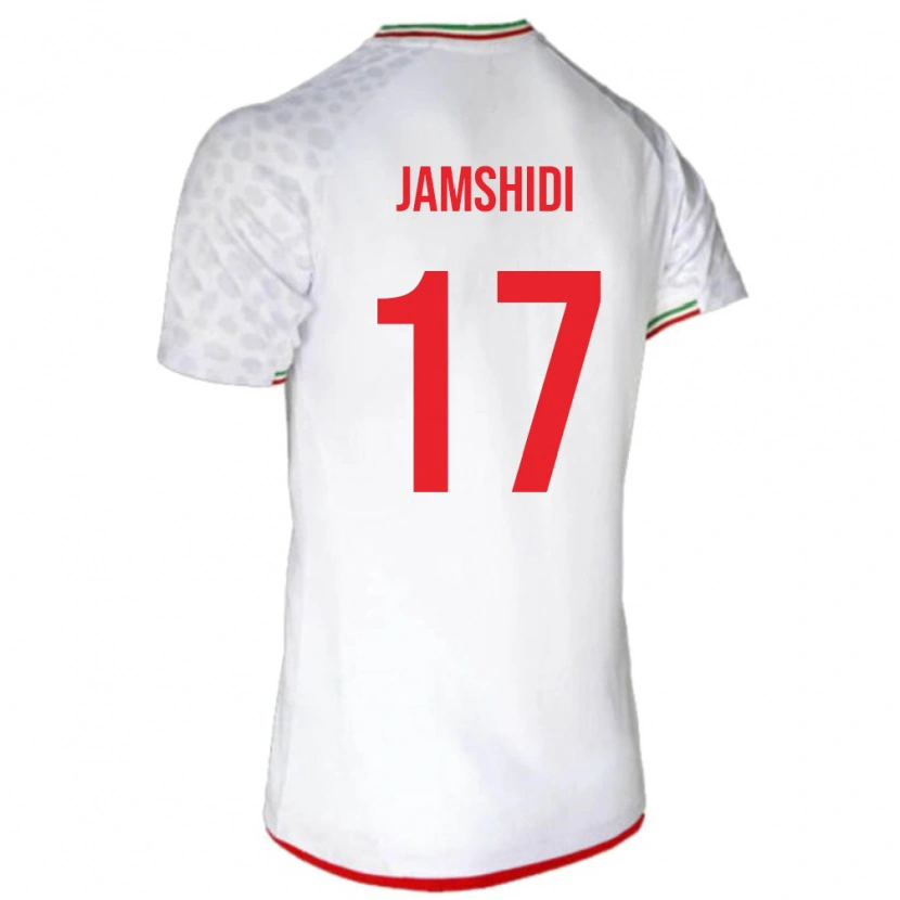 Danxen Dámské Írán Erfan Jamshidi #17 Bílá Červená Domů Hráčské Dresy 26-28 Dres