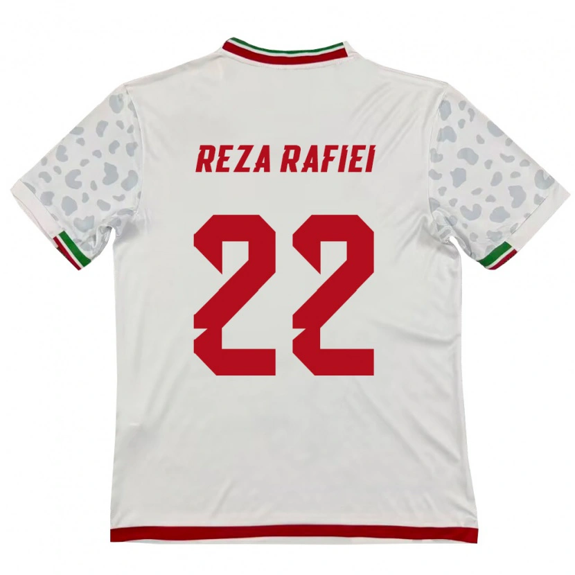 Danxen Dámské Írán Amir Reza Rafiei #22 Bílá Červená Domů Hráčské Dresy 26-28 Dres
