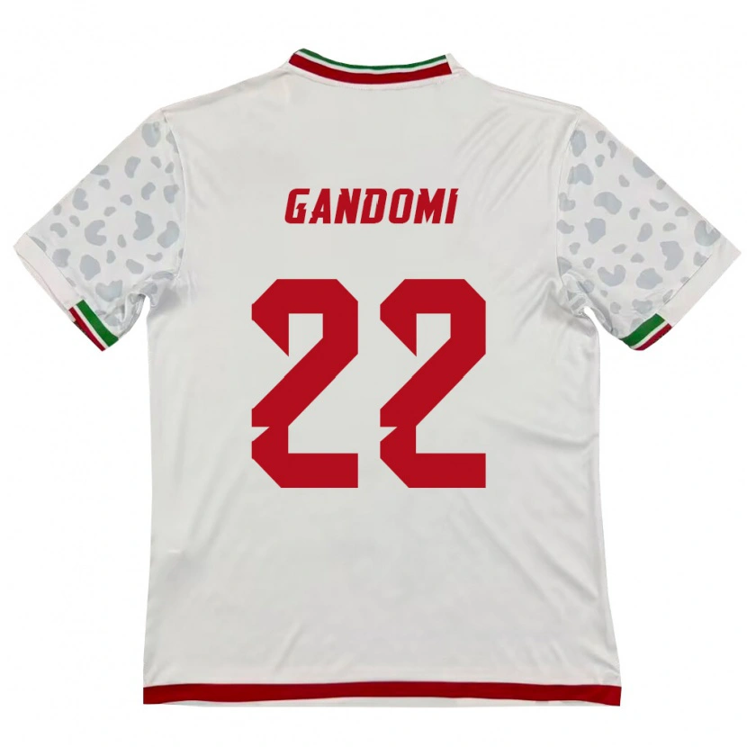 Danxen Dámské Írán Mohammad Gandomi #22 Bílá Červená Domů Hráčské Dresy 26-28 Dres
