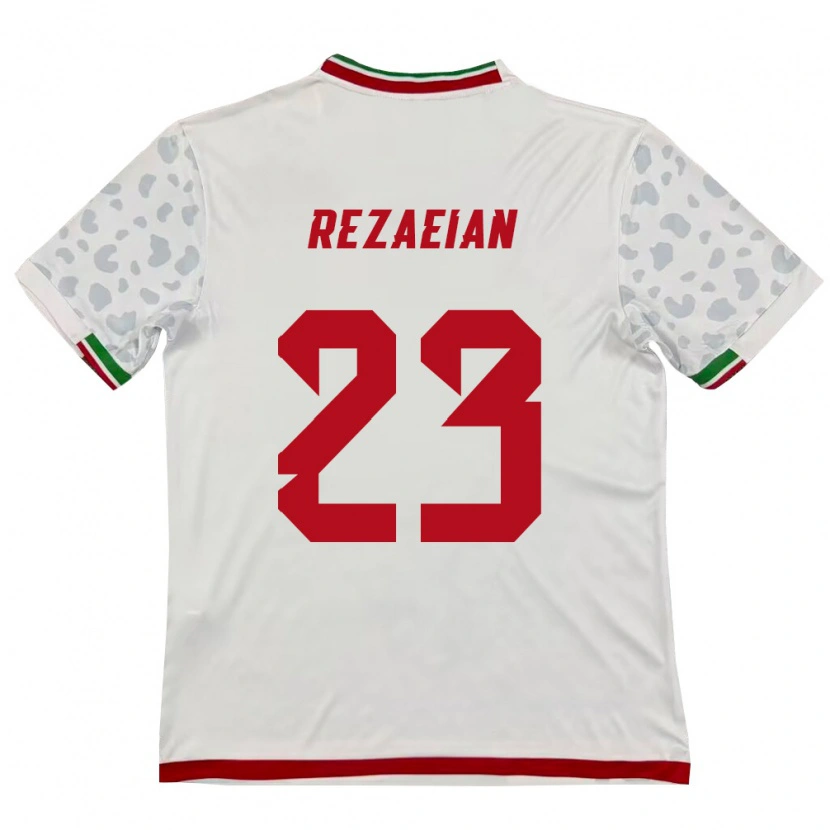 Danxen Dámské Írán Ramin Rezaeian #23 Bílá Červená Domů Hráčské Dresy 26-28 Dres