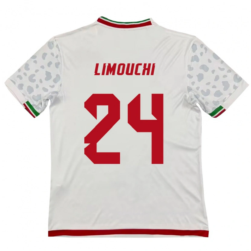 Danxen Dámské Írán Mehdi Limouchi #24 Bílá Červená Domů Hráčské Dresy 26-28 Dres