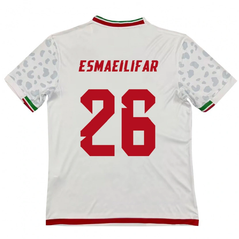 Danxen Dámské Írán Danial Esmaeilifar #26 Bílá Červená Domů Hráčské Dresy 26-28 Dres