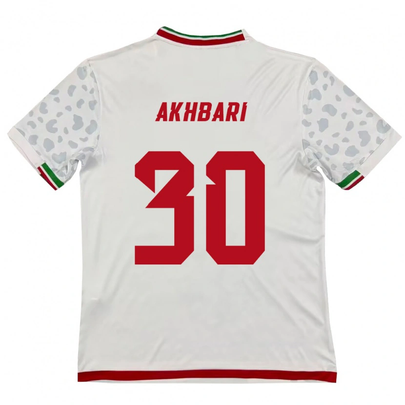Danxen Dámské Írán Mohammadreza Akhbari #30 Bílá Červená Domů Hráčské Dresy 26-28 Dres
