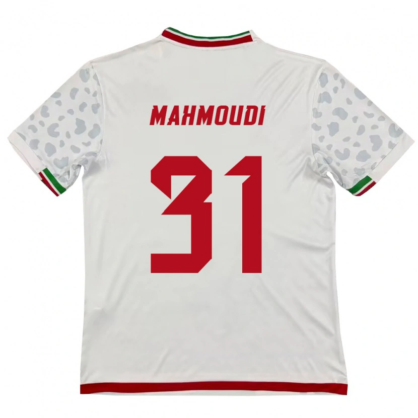 Danxen Dámské Írán Amirhossein Mahmoudi #31 Bílá Červená Domů Hráčské Dresy 26-28 Dres