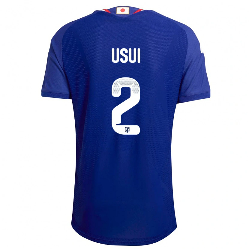 Danxen Dámské Japonsko Tsubasa Usui #2 Modrá Bílá Červená Domů Hráčské Dresy 26-28 Dres