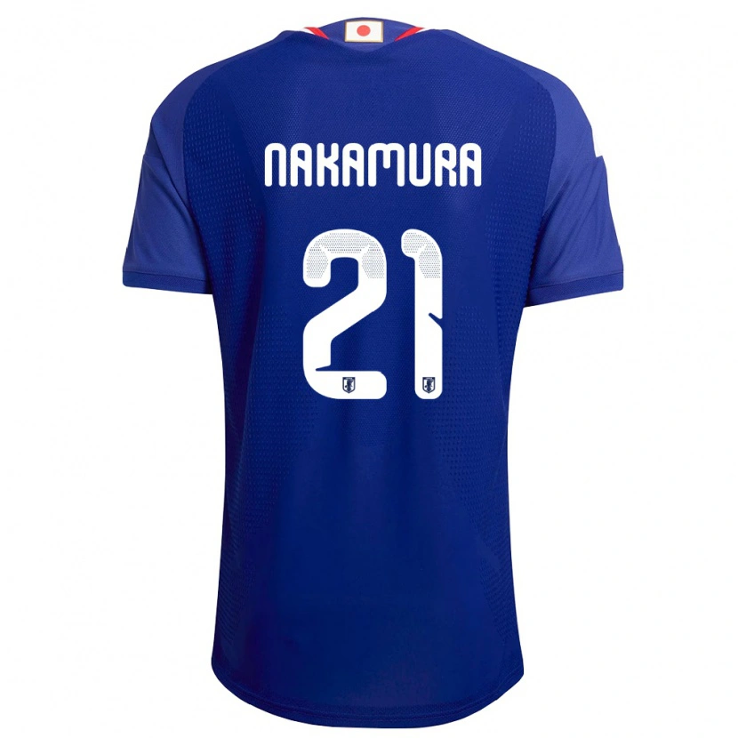 Danxen Dámské Japonsko Jiro Nakamura #21 Modrá Bílá Červená Domů Hráčské Dresy 26-28 Dres