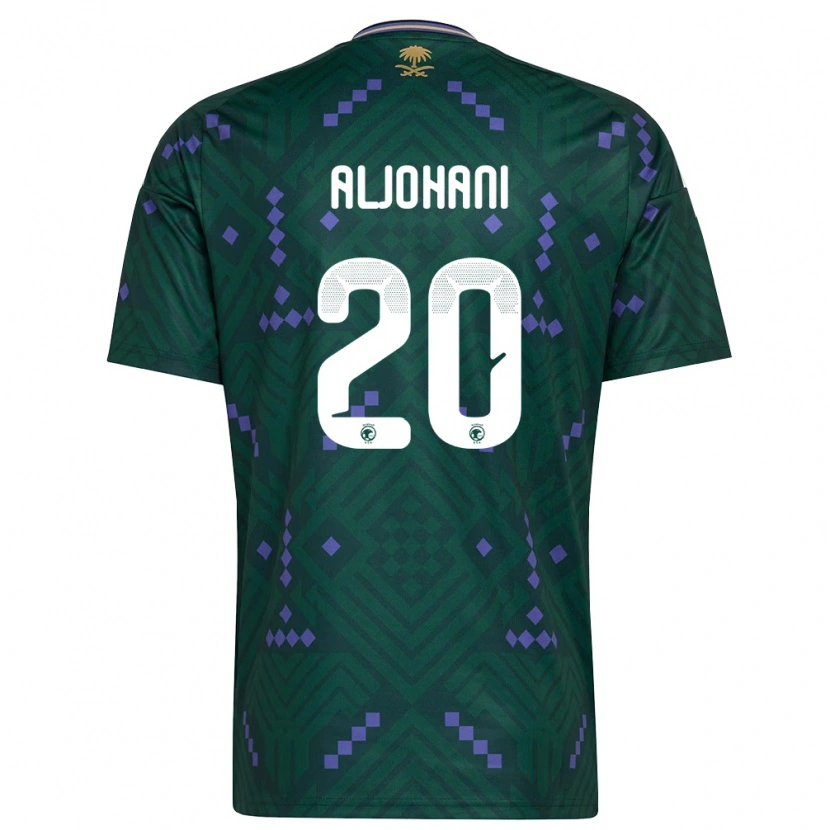 Danxen Dámské Saúdská Arábie Ziyad Aljohani #20 Zelená Fialová Bílá Domů Hráčské Dresy 26-28 Dres