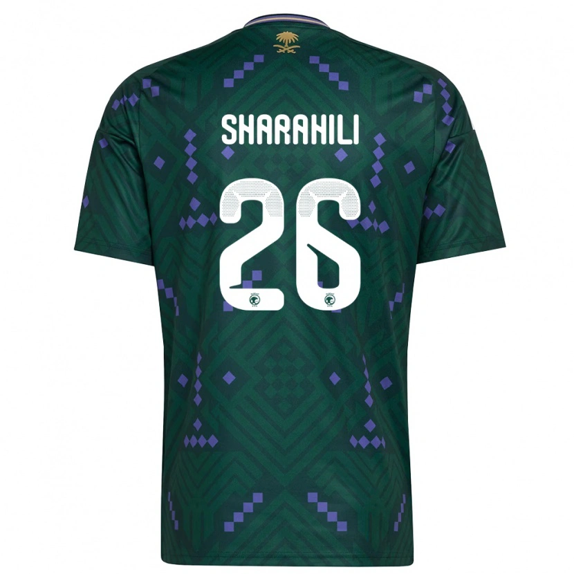 Danxen Dámské Saúdská Arábie Riyadh Sharahili #26 Zelená Fialová Bílá Domů Hráčské Dresy 26-28 Dres