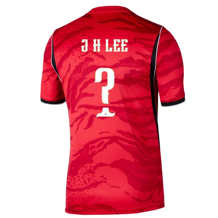 Danxen Dámské Jižní Korea Ho-Jin Lee #0 Červená Bílá Černá Domů Hráčské Dresy 26-28 Dres
