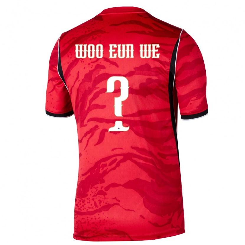 Danxen Dámské Jižní Korea Eun-Woo We #0 Červená Bílá Černá Domů Hráčské Dresy 26-28 Dres