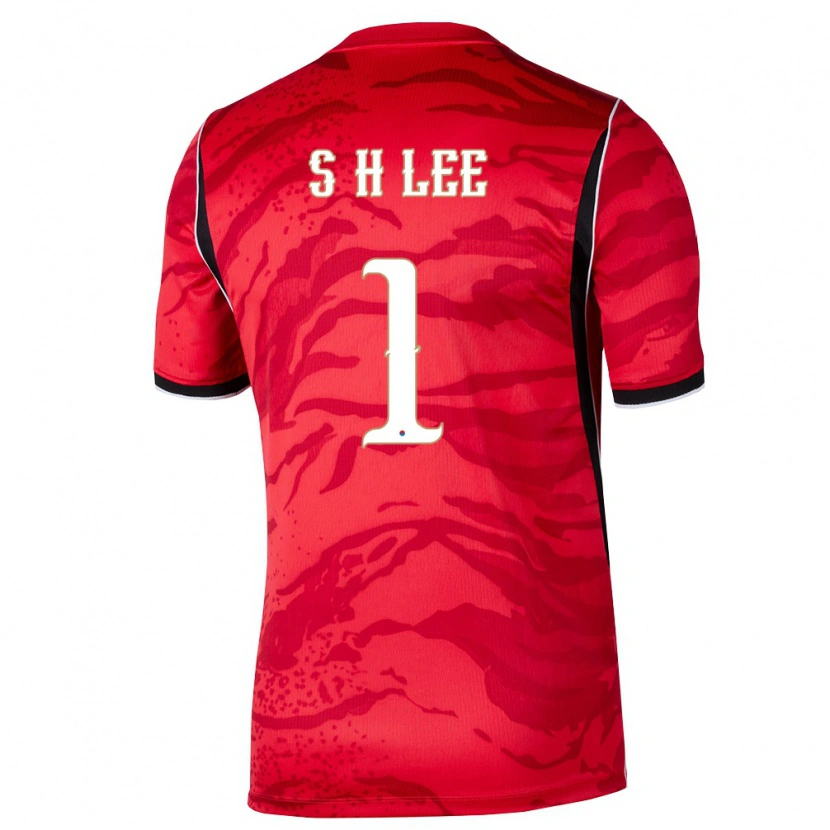 Danxen Dámské Jižní Korea Lee Seung Hwan #1 Červená Bílá Černá Domů Hráčské Dresy 26-28 Dres