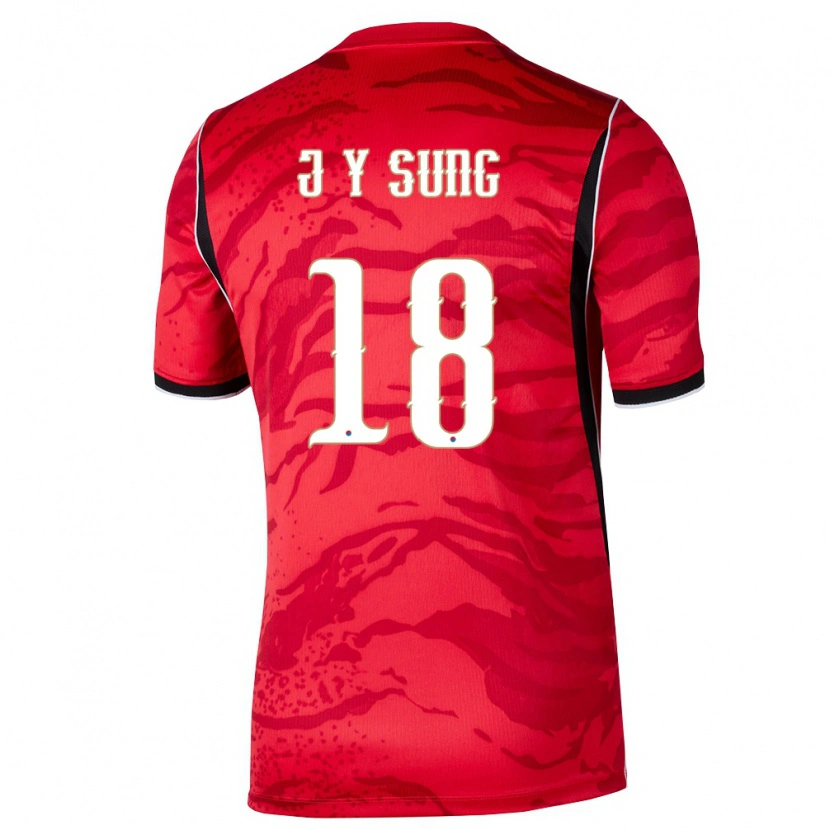 Danxen Dámské Jižní Korea Sung Jin Young #18 Červená Bílá Černá Domů Hráčské Dresy 26-28 Dres
