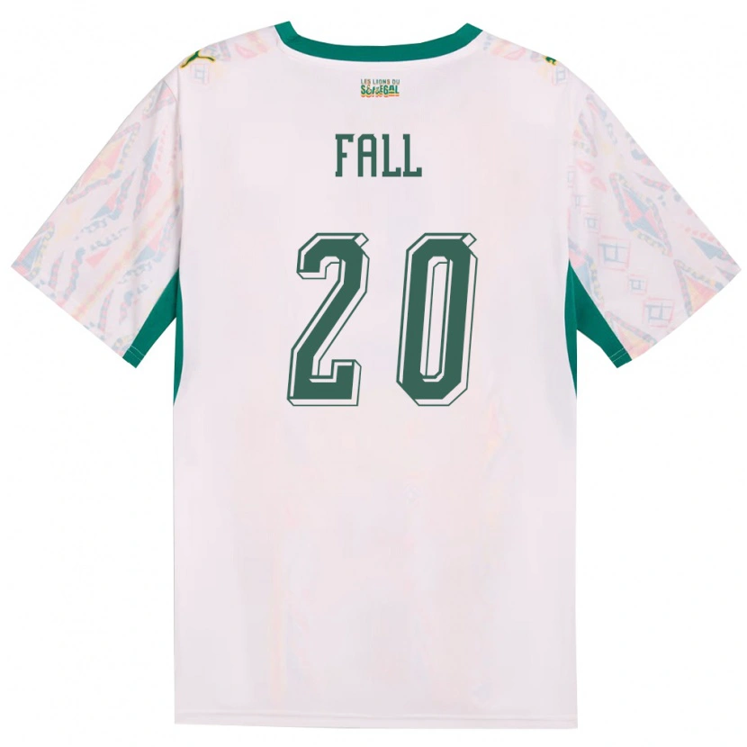 Danxen Dámské Senegal Korka Fall #20 Bílá Zelená Žlutá Domů Hráčské Dresy 26-28 Dres
