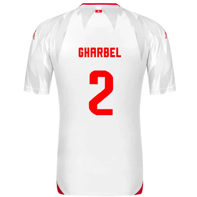 Danxen Dámské Tunisko Mahmoud Gharbel #2 Bílá Červená Domů Hráčské Dresy 26-28 Dres