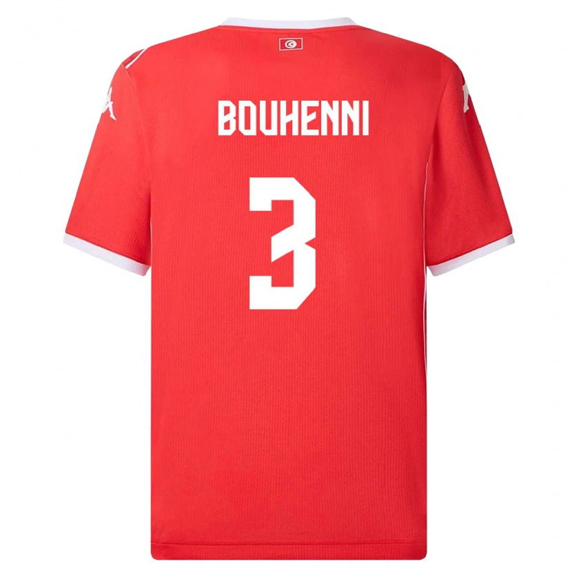 Danxen Dámské Tunisko Rayen Bouhenni #3 Červená Bílá Domů Hráčské Dresy 26-28 Dres