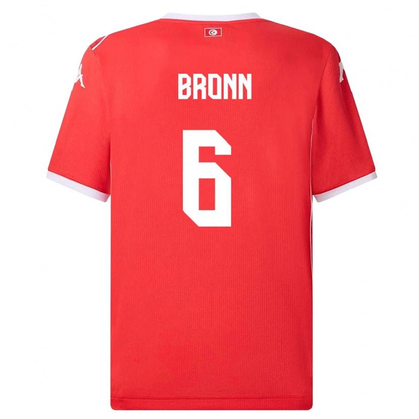 Danxen Dámské Tunisko Dylan Bronn #6 Červená Bílá Domů Hráčské Dresy 26-28 Dres