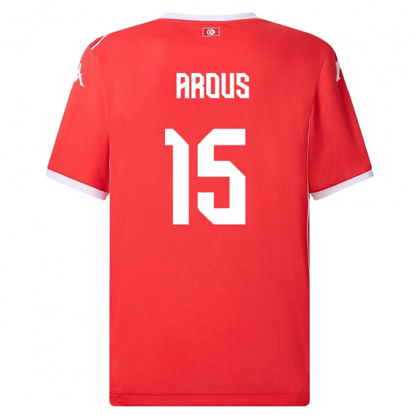 Danxen Dámské Tunisko Adem Arous #15 Červená Bílá Domů Hráčské Dresy 26-28 Dres