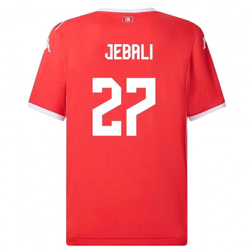 Danxen Dámské Tunisko Issam Jebali #27 Červená Bílá Domů Hráčské Dresy 26-28 Dres