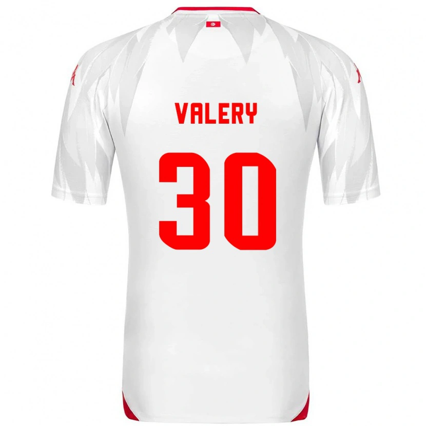 Danxen Dámské Tunisko Yann Valery #30 Bílá Červená Domů Hráčské Dresy 26-28 Dres