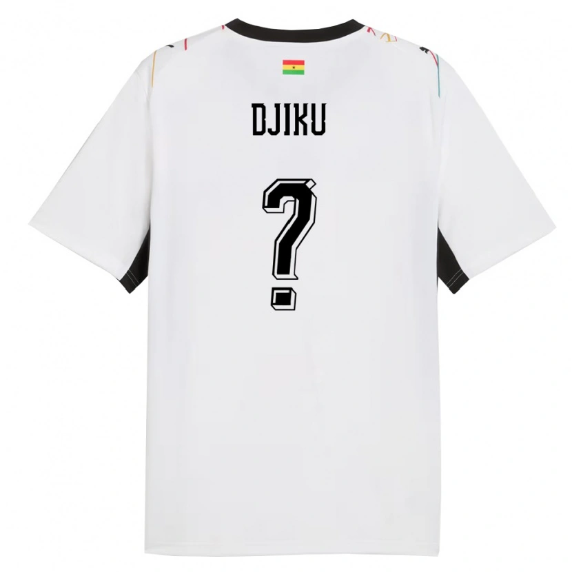 Danxen Dámské Ghana Alexander Djiku #0 Bílá Černá Žlutá Domů Hráčské Dresy 26-28 Dres