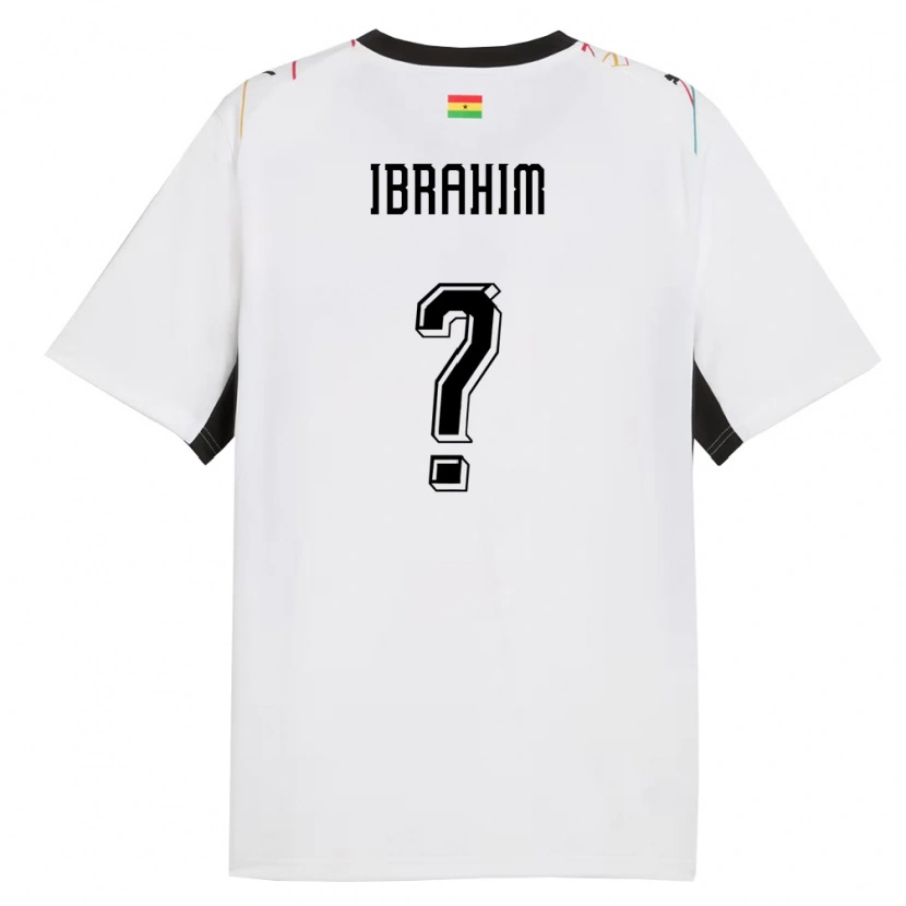 Danxen Dámské Ghana Zubairu Ibrahim #0 Bílá Černá Žlutá Domů Hráčské Dresy 26-28 Dres