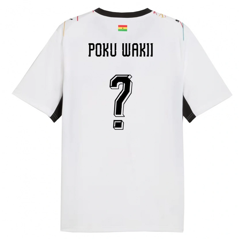 Danxen Dámské Ghana Godfred Poku Wakii #0 Bílá Černá Žlutá Domů Hráčské Dresy 26-28 Dres